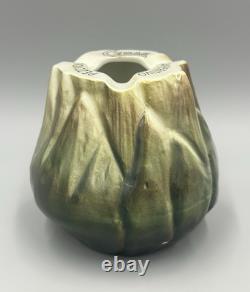 Super Rare Vintage Cynar Advertising Green Artichoke Ceramic Ashtray Italy