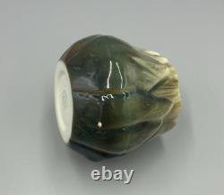Super Rare Vintage Cynar Advertising Green Artichoke Ceramic Ashtray Italy