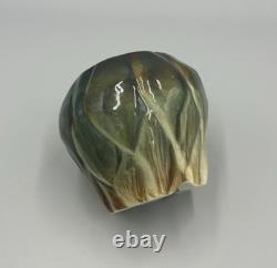 Super Rare Vintage Cynar Advertising Green Artichoke Ceramic Ashtray Italy