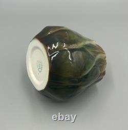 Super Rare Vintage Cynar Advertising Green Artichoke Ceramic Ashtray Italy