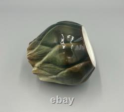 Super Rare Vintage Cynar Advertising Green Artichoke Ceramic Ashtray Italy