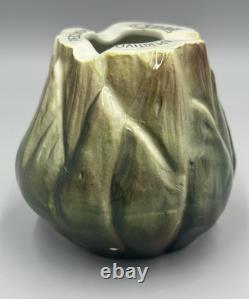 Super Rare Vintage Cynar Advertising Green Artichoke Ceramic Ashtray Italy