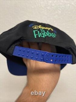 Super Rare Vintage Disney Flubber Kids SnapBack Hat Black And Blue