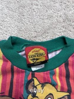 Super Rare Vintage Disney Lion King Shirt 90s Simba Mufasa Great Shape Toddler