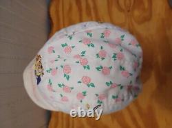 Super Rare Vintage Disney The Beauty And The Beast Kids Hat All Around Print 90s