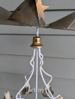 Super Rare Vintage Early Clay Faced Elf Gnome Christmas Tree Candle Carousel