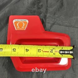 Super Rare Vintage Electronic Omega Watch Ashtray 1970s Promo NOS Plastic Red