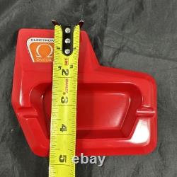 Super Rare Vintage Electronic Omega Watch Ashtray 1970s Promo NOS Plastic Red