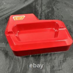 Super Rare Vintage Electronic Omega Watch Ashtray 1970s Promo NOS Plastic Red