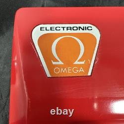 Super Rare Vintage Electronic Omega Watch Ashtray 1970s Promo NOS Plastic Red Super Rare Vintage Electronic Omega Watch Ashtray 1970s Promo NOS Plastic Red