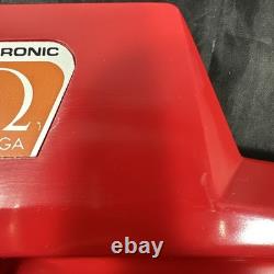 Super Rare Vintage Electronic Omega Watch Ashtray 1970s Promo NOS Plastic Red