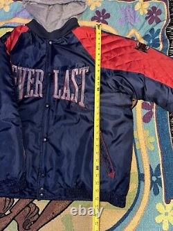 Super Rare Vintage Everlast Button Up Varsity Jacket Blue And Red