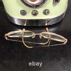 Super Rare Vintage Eyeglasses Aviator Steel and Silver Nordic Germany 111-145