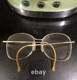 Super Rare Vintage Eyeglasses Aviator Steel and Silver Nordic Germany 111-145