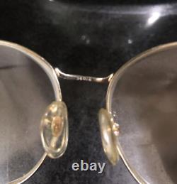 Super Rare Vintage Eyeglasses Aviator Steel and Silver Nordic Germany 111-145