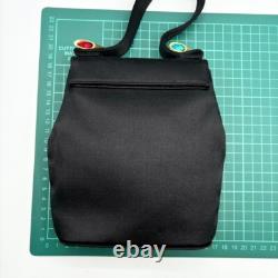 Super Rare Vintage FENDI Excellent Condition Hand Bag Nylon Blk Italian Penne FS