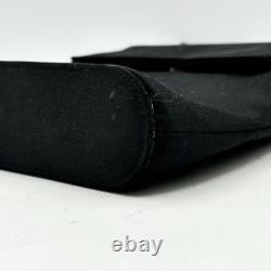 Super Rare Vintage FENDI Excellent Condition Hand Bag Nylon Blk Italian Penne FS