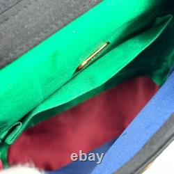 Super Rare Vintage FENDI Excellent Condition Hand Bag Nylon Blk Italian Penne FS