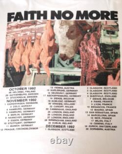 Super Rare Vintage Faith No More Angel Dust Euro Tour Shirt'92 M/L NO REPLICA