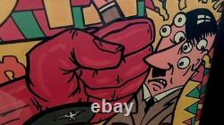 Super Rare Vintage Frank Kozik 1992 Wax Seal COA Framed WW2 Satire