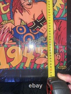 Super Rare Vintage Frank Kozik 1992 Wax Seal COA Framed WW2 Satire