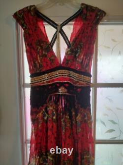 Super Rare! Vintage Free People maxi dress 2 New Romantics