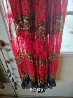 Super Rare! Vintage Free People maxi dress 2 New Romantics