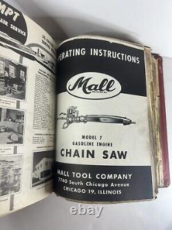 Super Rare Vintage Giant Mall Tool Company 1950s Sales & Service Manual Book