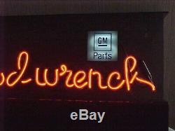 Super Rare Vintage Gm Dealer Neon Window Sign Mr Goodwrench Scarce Hard To Find