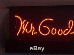 Super Rare Vintage Gm Dealer Neon Window Sign Mr Goodwrench Scarce Hard To Find