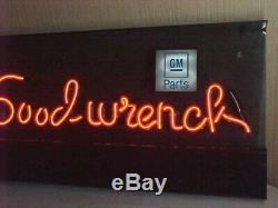 Super Rare Vintage Gm Dealer Neon Window Sign Mr Goodwrench Scarce Hard To Find