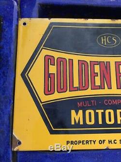 Super Rare Vintage Golden Fleece Enamel Sign