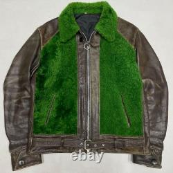Super Rare Vintage Grizzly Leather Jacket Authentic Men's Outerwear