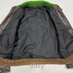 Super Rare Vintage Grizzly Leather Jacket Authentic Men's Outerwear