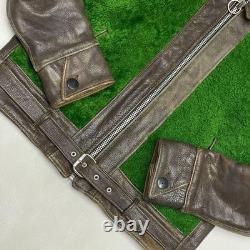 Super Rare Vintage Grizzly Leather Jacket Authentic Men's Outerwear