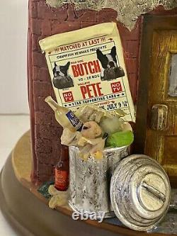 Super Rare Vintage HTF The Poker Playing Boston Terrier Danbury Mint Retired