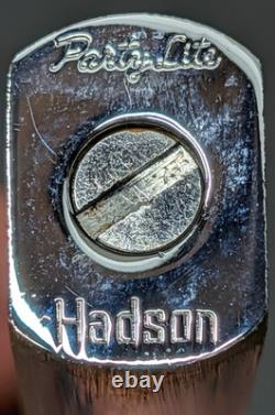 Super Rare Vintage Hadson Party Lite Lighter 925 Sterling Sleeve Made in Japan