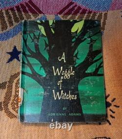 Super Rare Vintage Halloween Art Hardcover A Woggle Of Witches 1971 Please Read