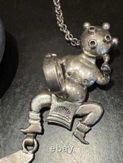 Super Rare Vintage Heirloom 3 Kachina Necklace Handmade By Navajo Bennie Ration