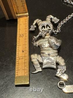 Super Rare Vintage Heirloom 3 Kachina Necklace Handmade By Navajo Bennie Ration