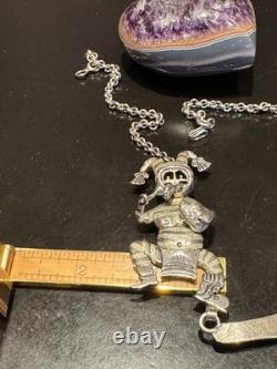 Super Rare Vintage Heirloom 3 Kachina Necklace Handmade By Navajo Bennie Ration