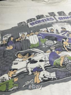 Super Rare Vintage Homies Gonzales Graphics 90's OG Chicano T Shirt L Low rider