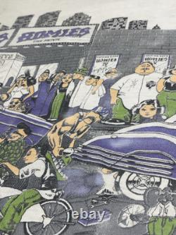 Super Rare Vintage Homies Gonzales Graphics 90's OG Chicano T Shirt L Low rider