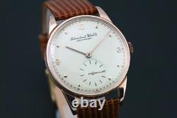 Super Rare Vintage IWC Cal 88 Subsecond Manual Solid Rose Gold Men`s Watch