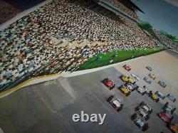 Super Rare Vintage Indy 500 Panoramic Poster 1964 40x20 original Death Race