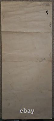 Super Rare Vintage Insert Movie Poster Whistle Stop 1946 Free Shipping