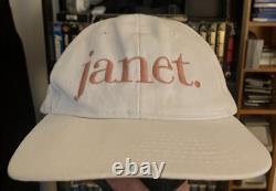 Super Rare Vintage Janet Jackson Summer Tour 1994 Embroidered Hat Cap White