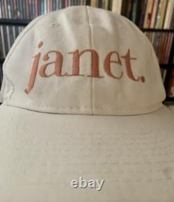 Super Rare Vintage Janet Jackson Summer Tour 1994 Embroidered Hat Cap White