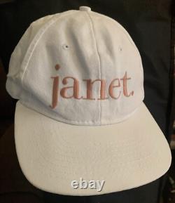 Super Rare Vintage Janet Jackson Summer Tour 1994 Embroidered Hat Cap White