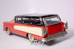 Super Rare Vintage Japanese Tin Friction 1958 Edsel 2-door Station Wagon